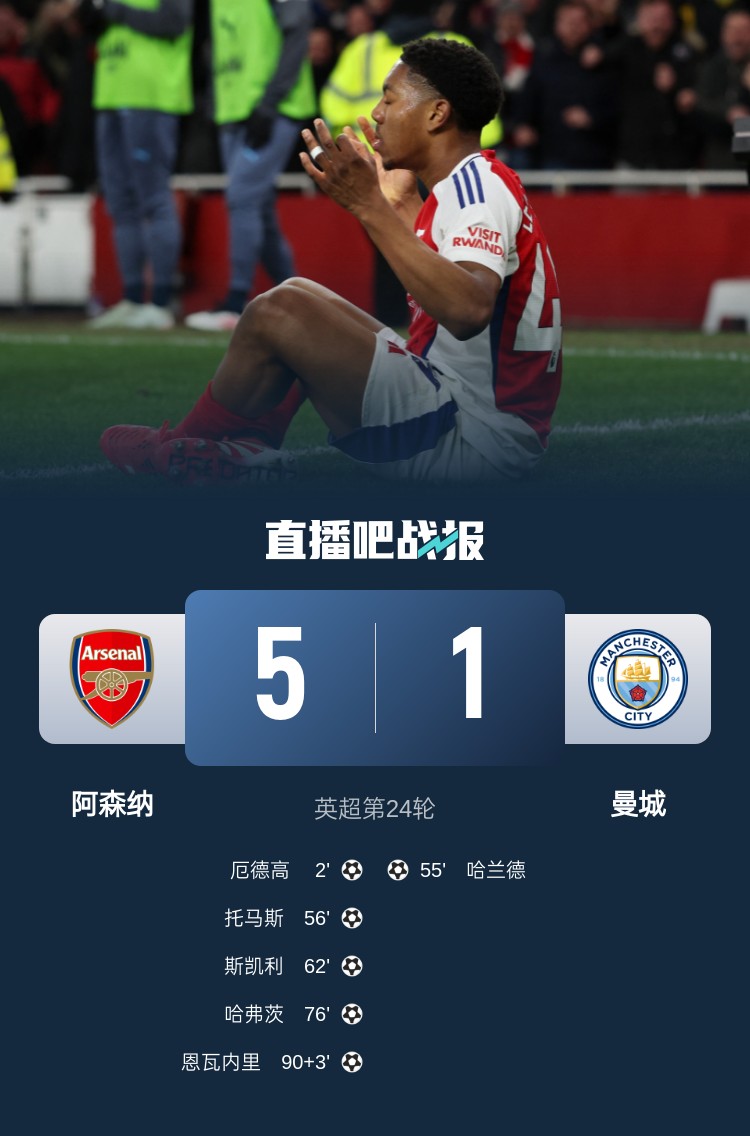 硬氣槍手無(wú)畏強(qiáng)敵！阿森納本賽季5-1碾壓曼城，3-0完勝皇馬